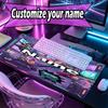 Custom Name Personalized Kpop Demon Hunter Pattern Mousepad, Laptop PC Desk Mat, Decorative Desk Mat for Home Keyboard Pad Gift