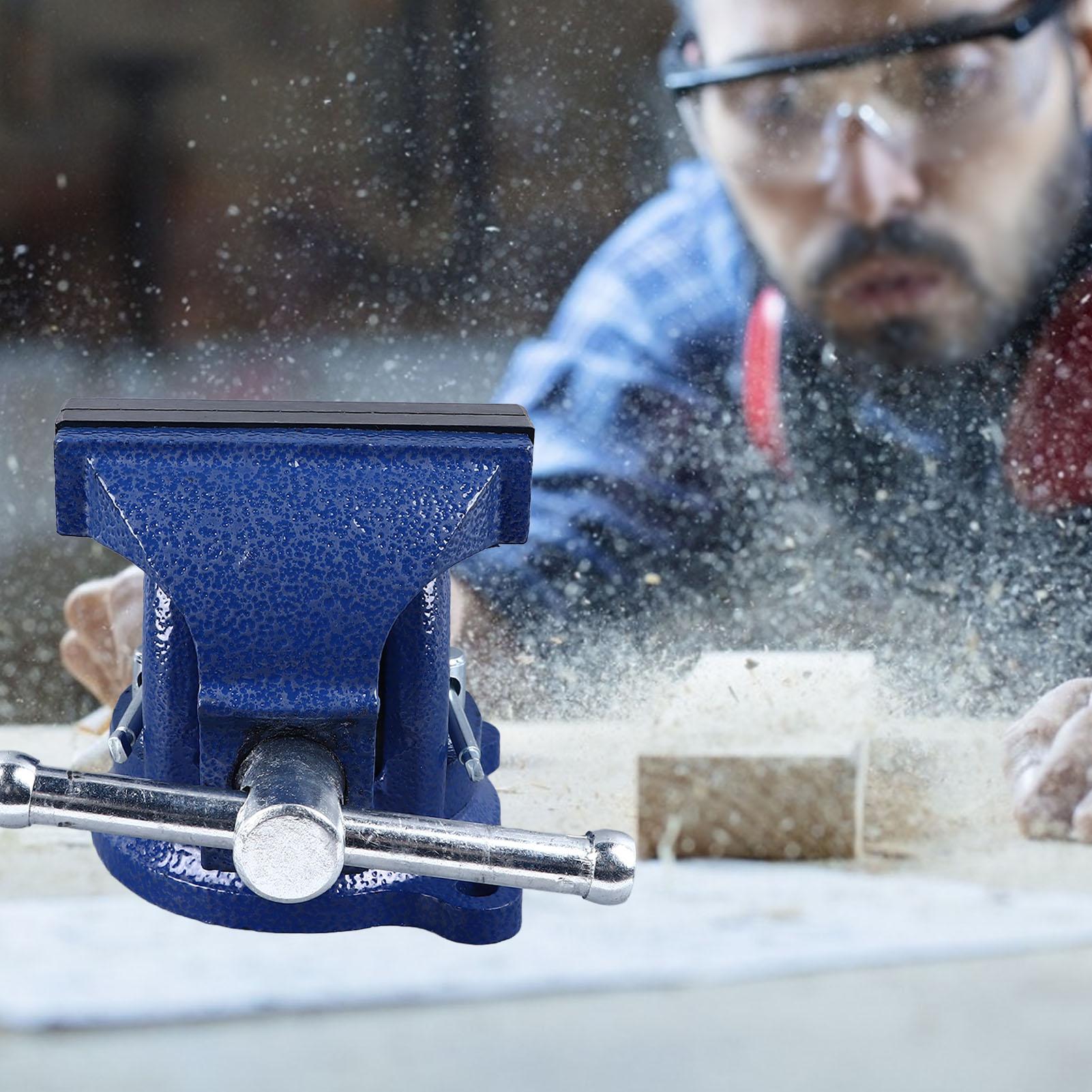 Bench Vise 5KG 100mm Jaw High Hardness  Table Vise Clamp for Woodworking Bench Vise Clamp Table Vise Woodworking Vise