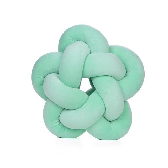 Cotton Hand Knot Back Cushions Cozy Car Lumbar Waist Back Pillow Home Decor Sofa Seat Cushion Soft Office Hand Rest Pillows