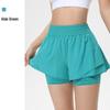 Women's Quick-Dry High-Waist Running Shorts and Yoga Pants Combo