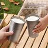 Picnic Cup Titanium Purification Beer Mug Portable Ultralight Coffee Tea Juicy Cups for Home Outdoor Beer Cup Milk Cup