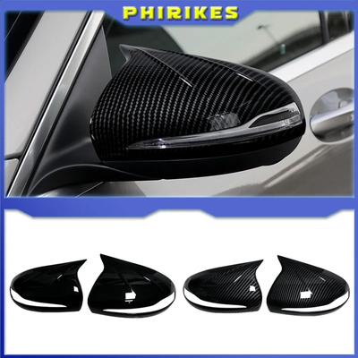 Για Mercedes-Benz C S E GLC G Class AMG W205 X253 W222 W213 W238 Κάλυμμα Καθρέφτη Οπισθοπορείας Γυαλιστερό Μαύρο Αντικατάσταση 2014-2019 LHD