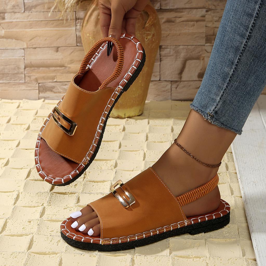 Mode Damen Sandalen Lässig Strandurlaub Luxus Sandalen Sommer Mode Outdoor Flache Schuhe Damen Zehenfrei Plateau Schuhe für Damen