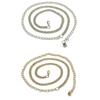 Rhinestone Decor Chain Belt Waist Chain Women Fashion Belt Hip High Waist Gold Silver Metal Chain Pendant Belt Body Jewelry