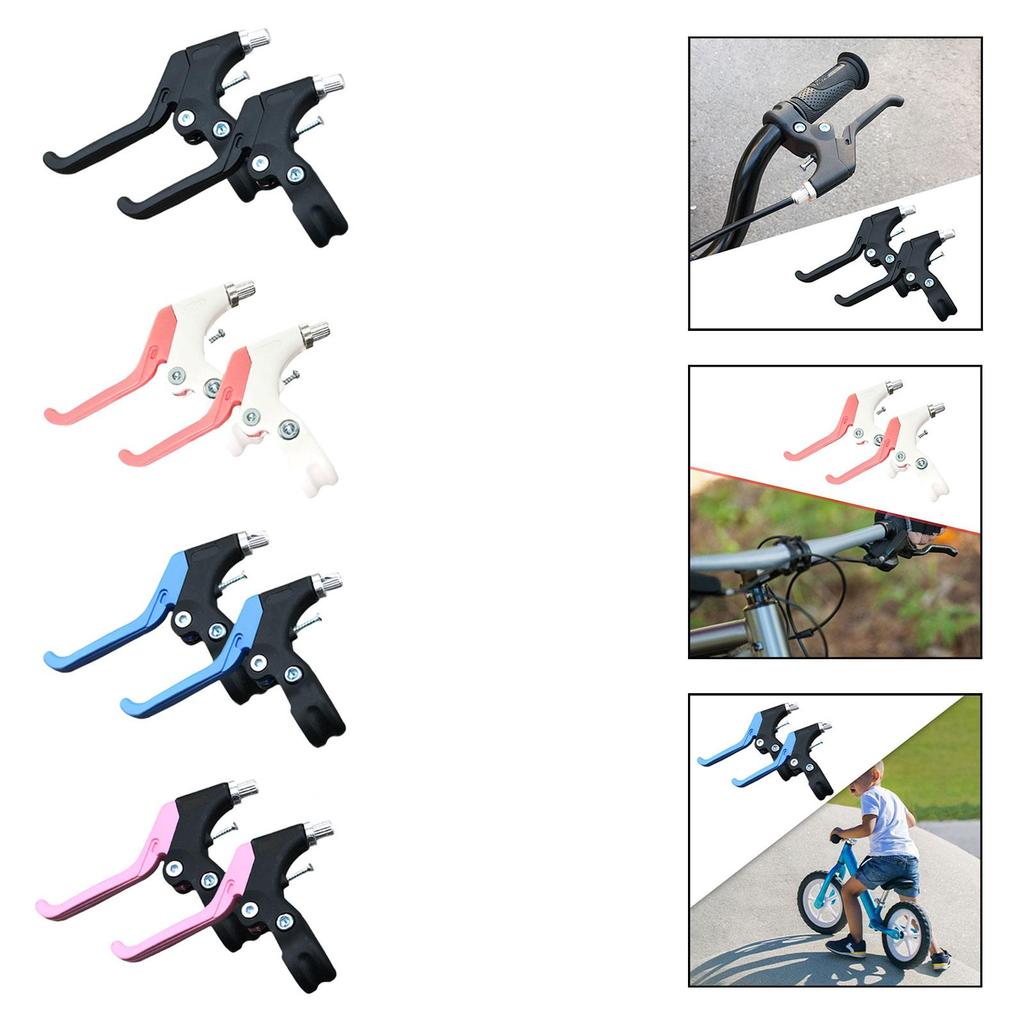 2Pcs Bike Brake Lever Smooth Braking for 5-12 Old Kids Replacement Sturdy