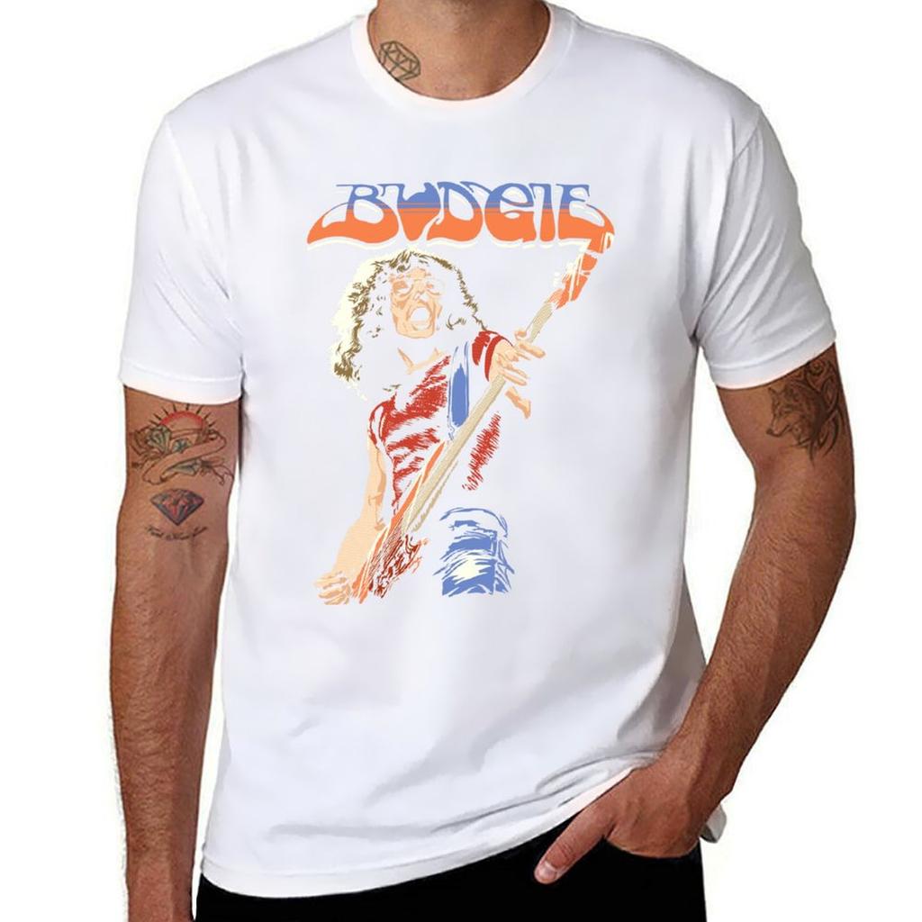 Budgie Band Burke Shelley Guitar V2 Tshirt Trend Art Print Tshirt