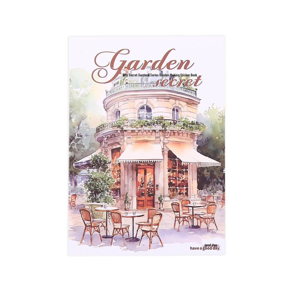 Wonderful Day PET Sticker Book: Secret Garden Series for Retro Journal DIY (20 Sheets)