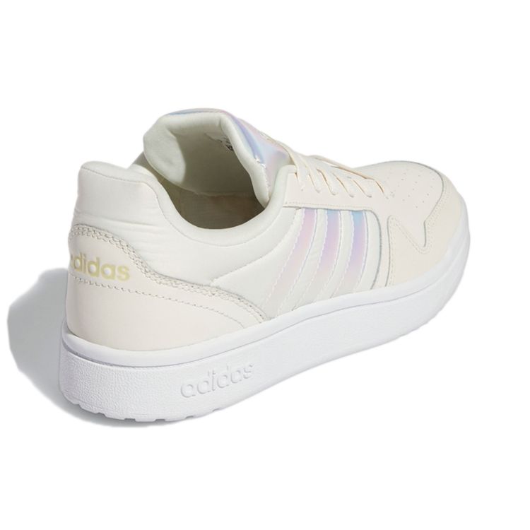 Adidas Neo Postmove Synthetic Leather Casual Durable Low-Top Skate Shoes Women Sneakers White Silver GY1025