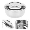 Universal Men Stainless Steel Beard Shaving Soap Bowl Shaving Mug Container With A Lid
