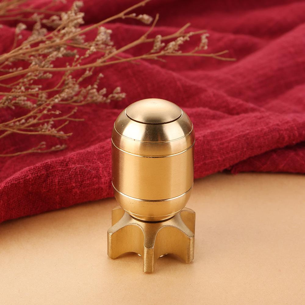 

Латунная декомпрессионная вращающаяся гироскопическая ручка-торпеда для бомбы – портативный настольный спиннер