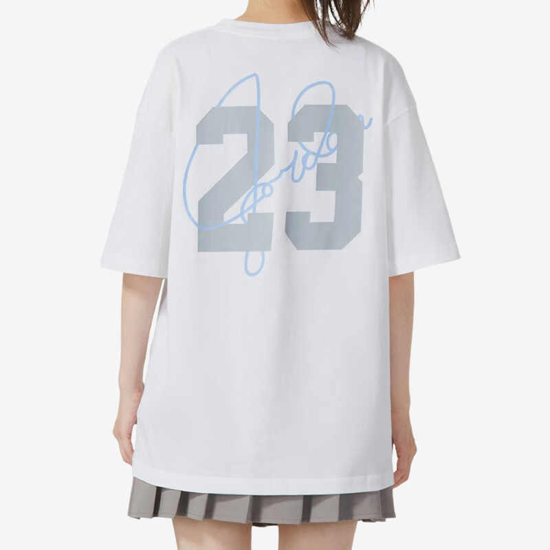 New Jordan WJ ESSEN Drop Shoulder Sleeve T Shirt Women's White FV0165-100