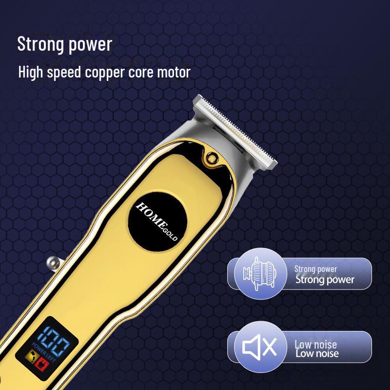 Silent USB Rechargeable Hair Clipper - Special Oil, Electric, Home Use, Professional Edge Cutter