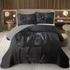 Wild Horse Bedspread Queen/Full Galloping Horse Pattern Quilted Bedding Set Farm Animal Coverlet Set Reversible Rustic Bed Cover