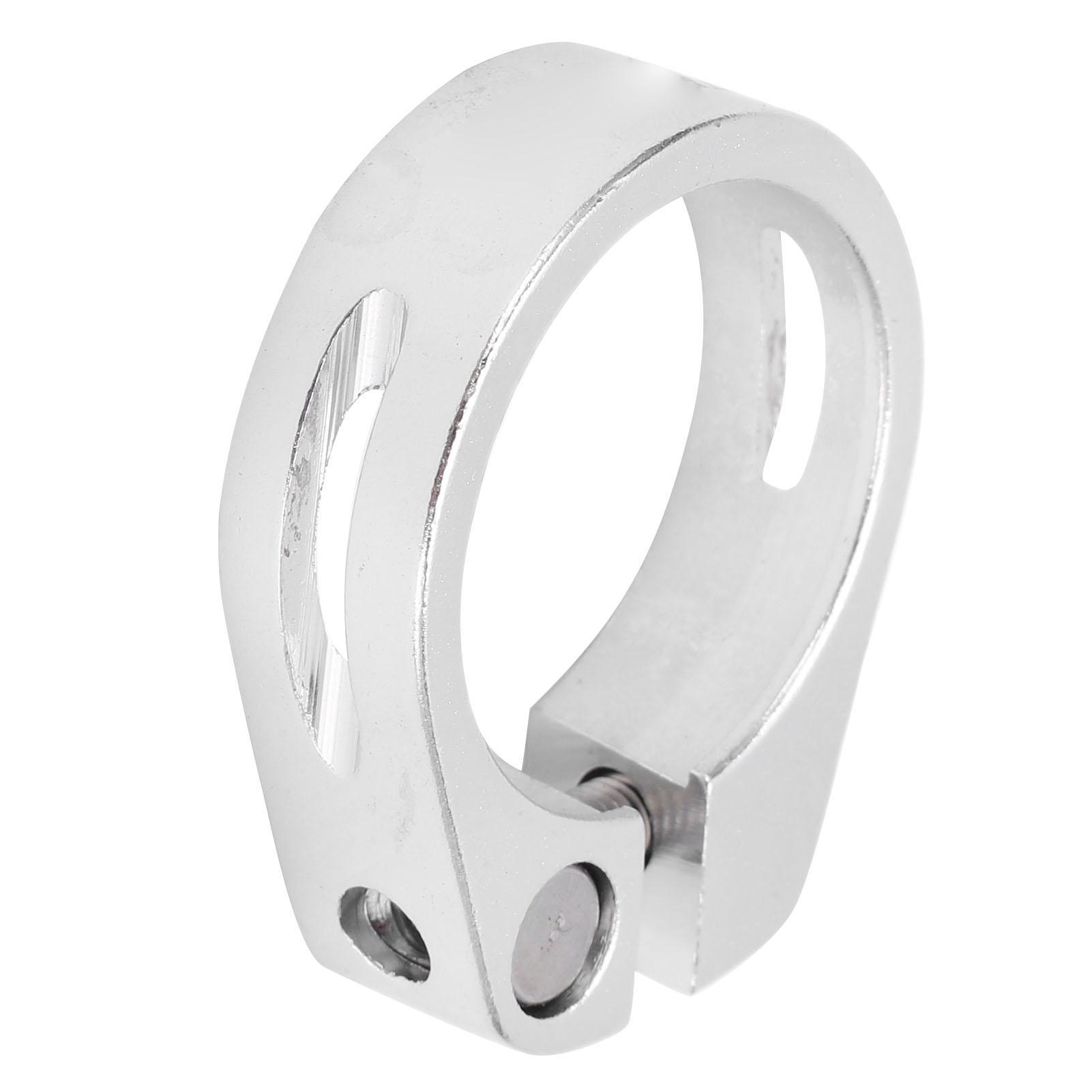 

Bike Seat Post Clamp Aluminium Alloy Mountain Bike Quick Release Seatpost Collar for Cycling EnthusiastsSilver серебряный