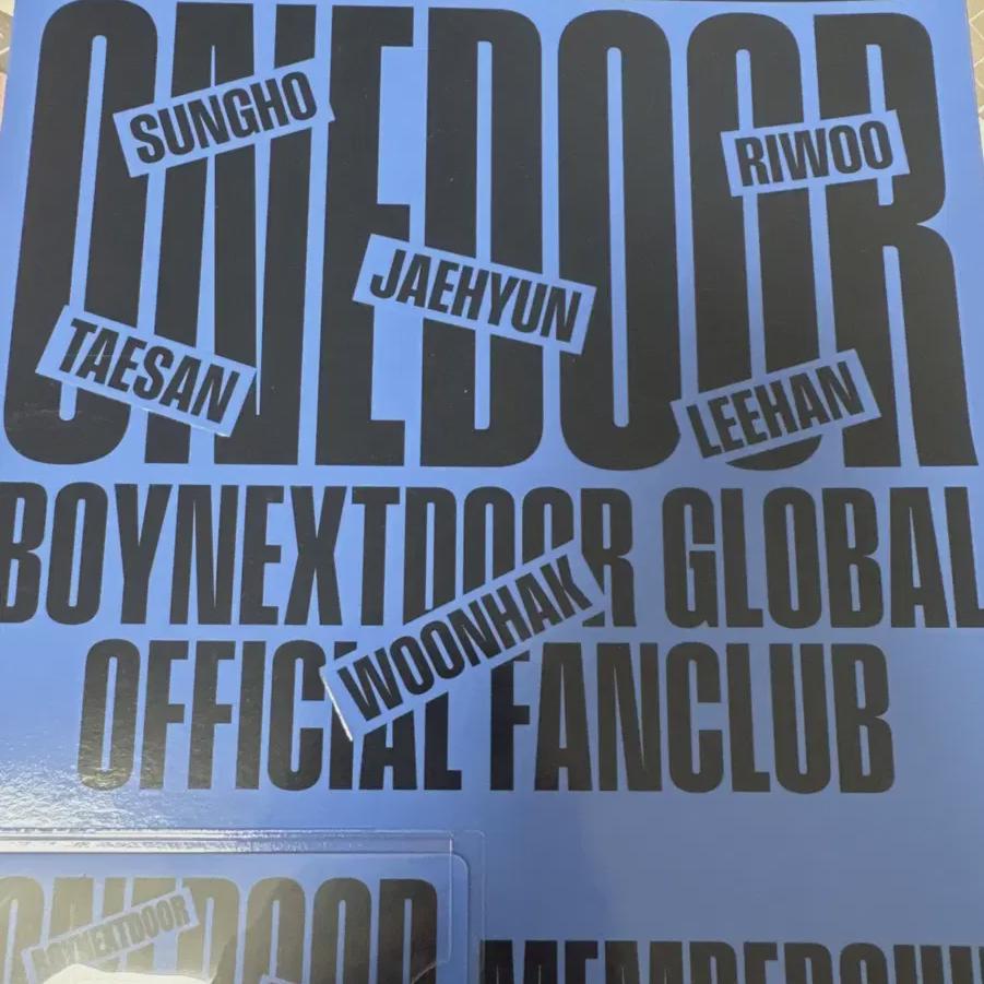 

Boynextdoor Membership Kit Photocard Boy Next Door Taesan Jae-hyun Unhak Seong-ho