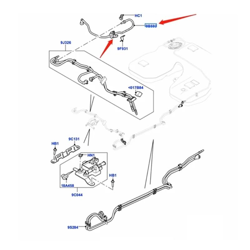 LR010749 AJ811695 AJ814246 Vapor Canister Purge Replacement Auto Repair Part for Sport LR4 Easy Installation