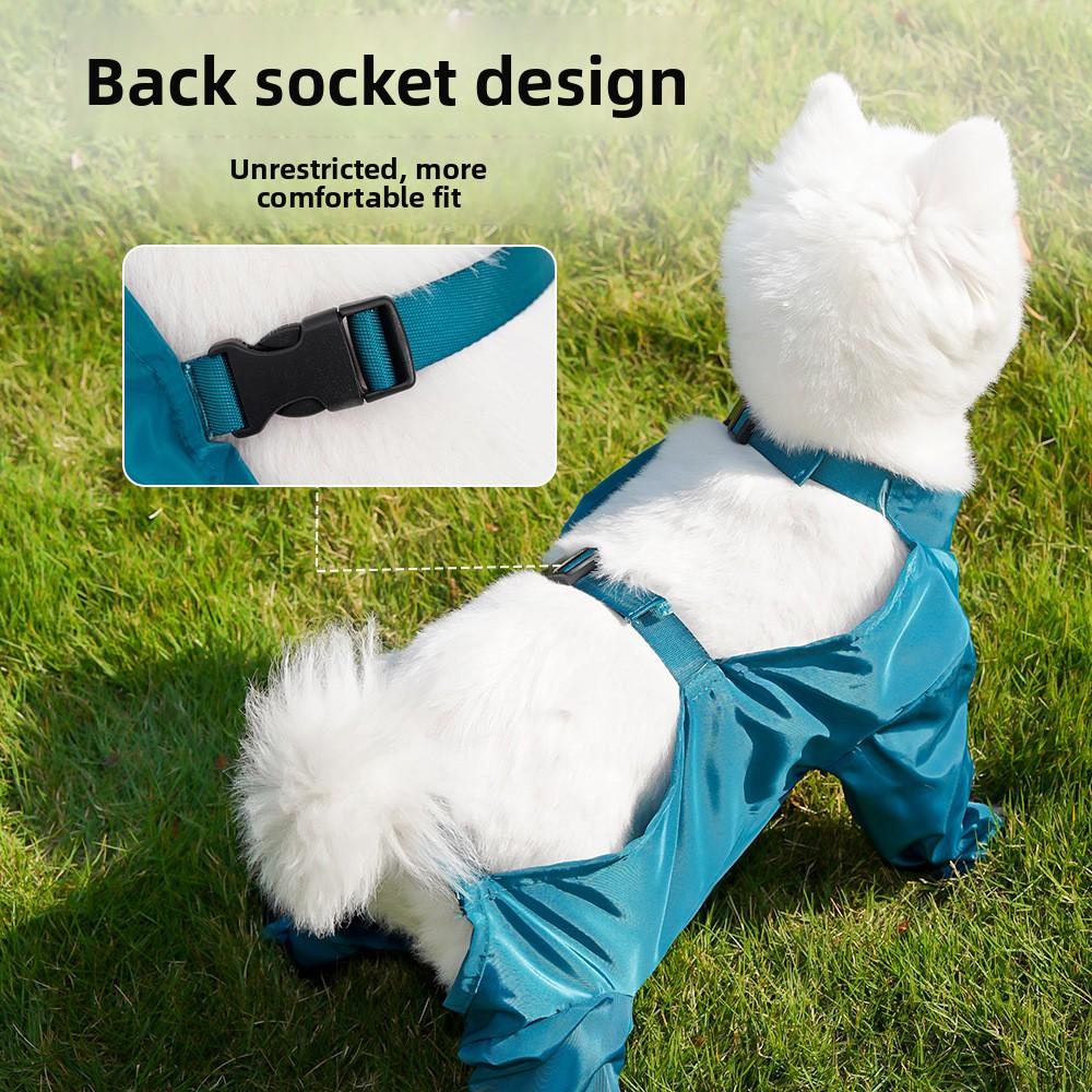 Pets Go Out with Belly and Feet, Dust Pants, Walking Dogs, Anti-dirty Clothes, Bichon Dogs, Puppies, Rain, Dog Clothes