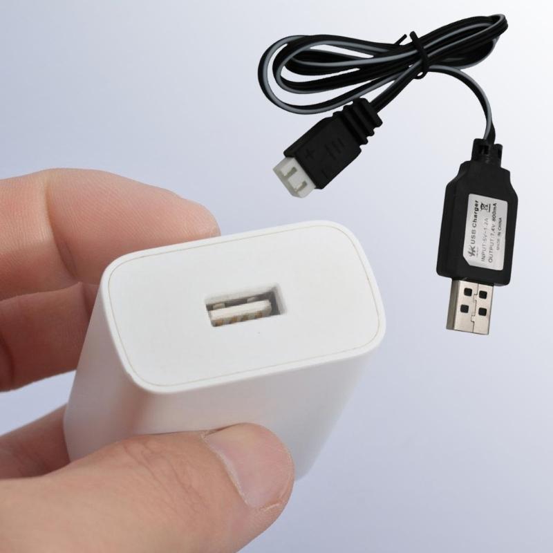 7.4V Lithium Battery Chargiing Cable USB to 3Pin Port Battery Charging Cord with LED Indicator