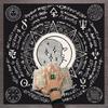 Tarots Tablecloth Rune Divinations Table Cover Astrology Oracles Board Game Mat Square Shape Pendulum Altar Table Cloth