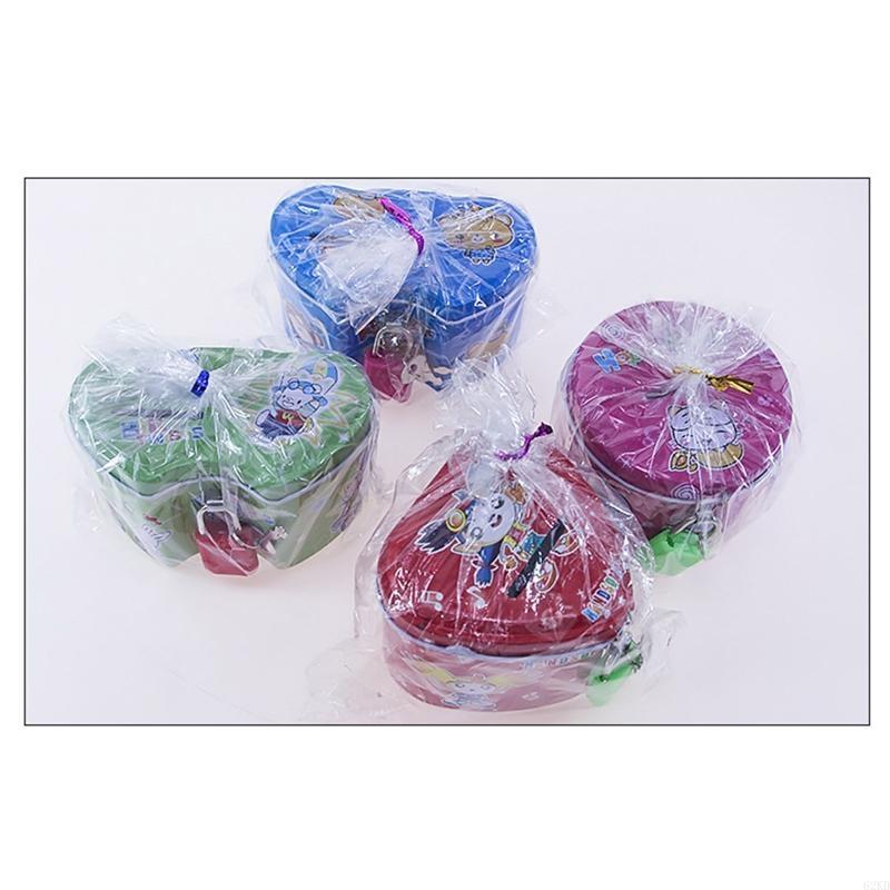 62KD Cartoon Piggy Safe Money Box with Lock for Key for Creative Coin Boxes Saving Coin Children Birthday Gift