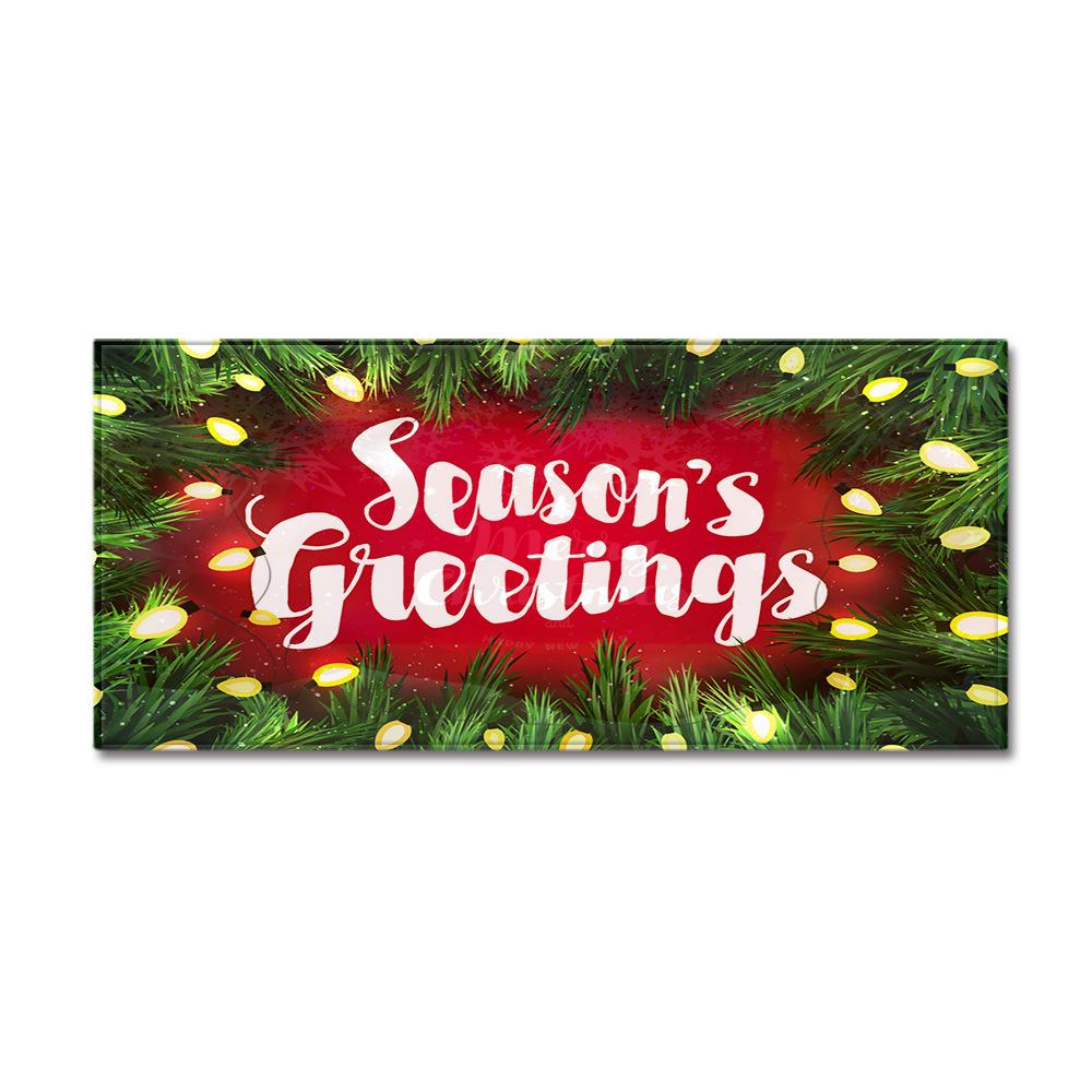 Christmas Household Bathroom Absorbent Non-Slip Mat Living Room Kitchen Sand Carpet Doormat Long Floor Mat