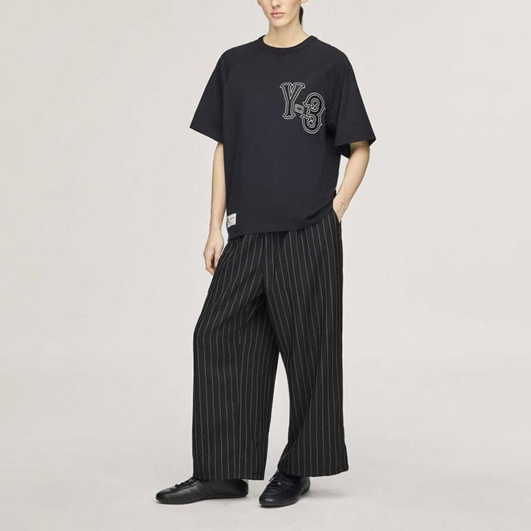 Y-3 EL5 GFX Short-Sleeve Tee Black Unisex Tops KQ9307