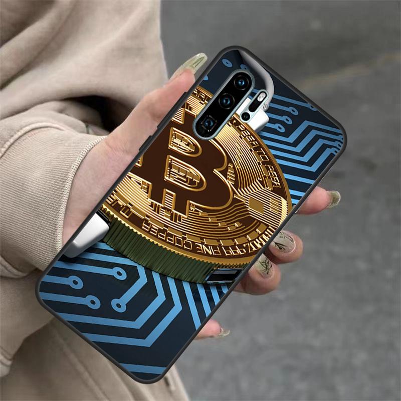Bitcoin BTC Case For Huawei Nova 9 SE 10 5T 11i 8i 7i 3i Y61 Y91 Y60 Y70 Y90 P20 P40 Lite P30 Pro Cover