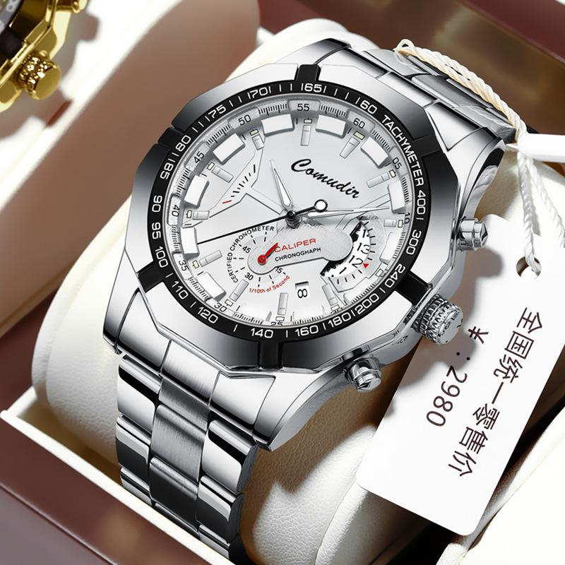 Movement Watch Men s Calendar Non-Mechanical Watch Large Dial