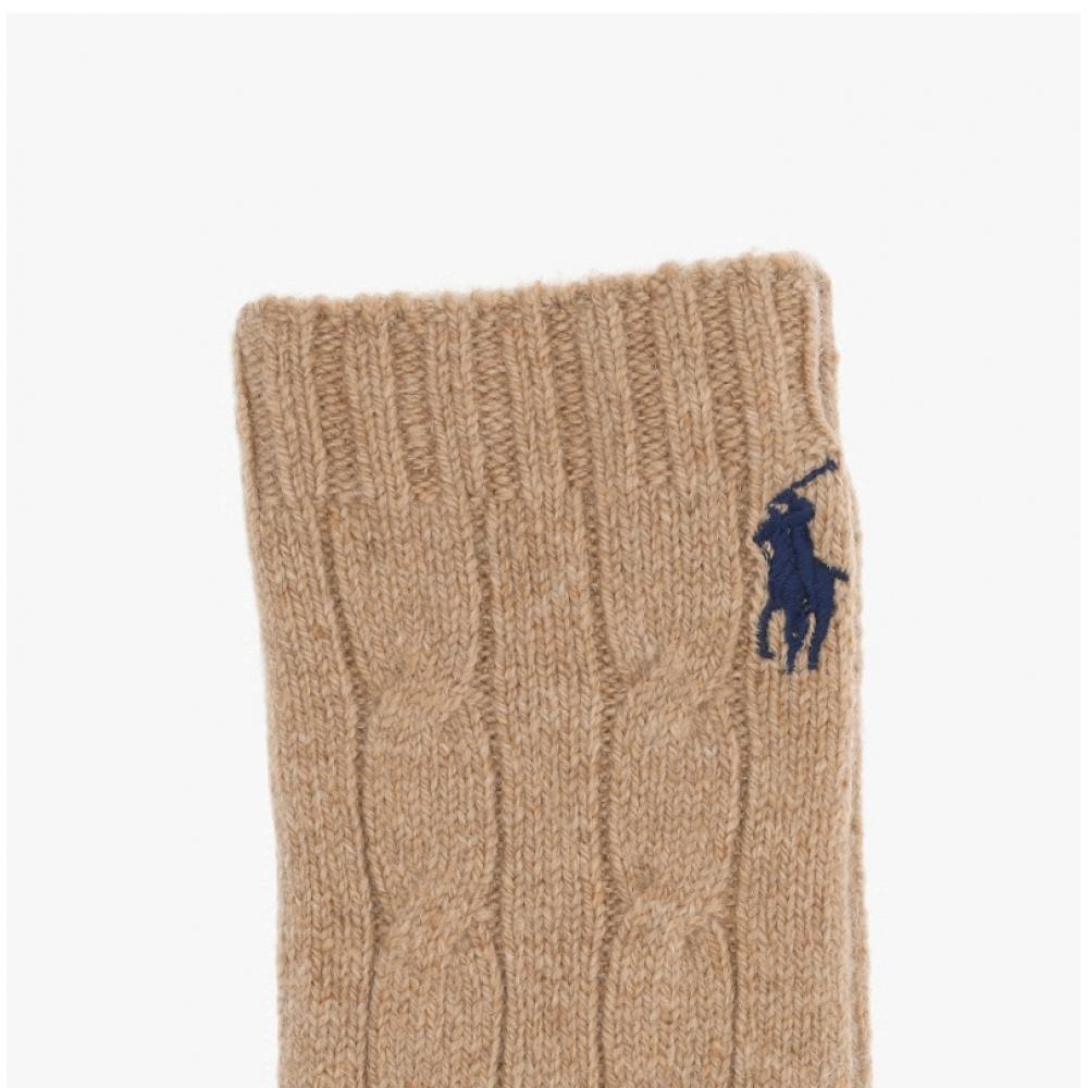 Polo Ralph Lauren Cable Knit Gloves Pony Wc0676 220