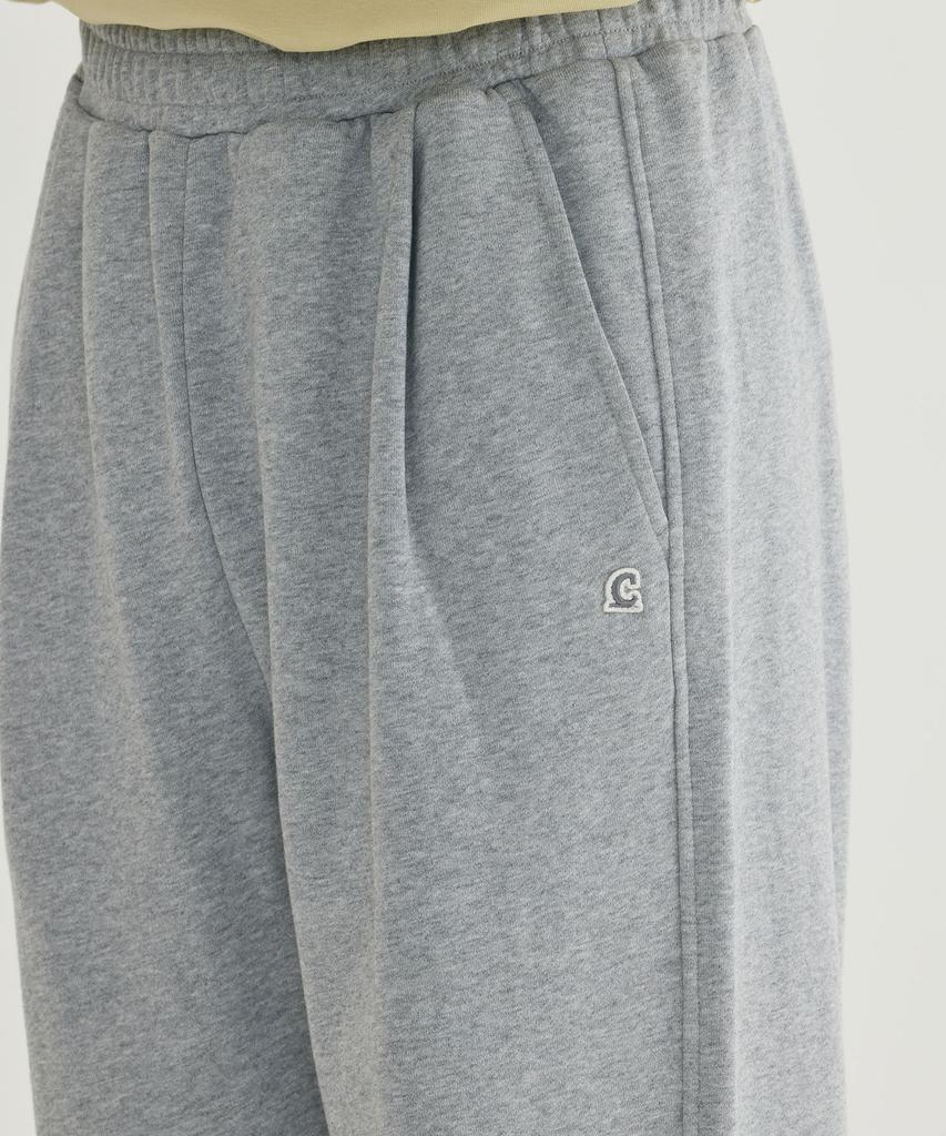 COVERNAT Semi-Wide Signature Symbol Sweatpants Melange Gray