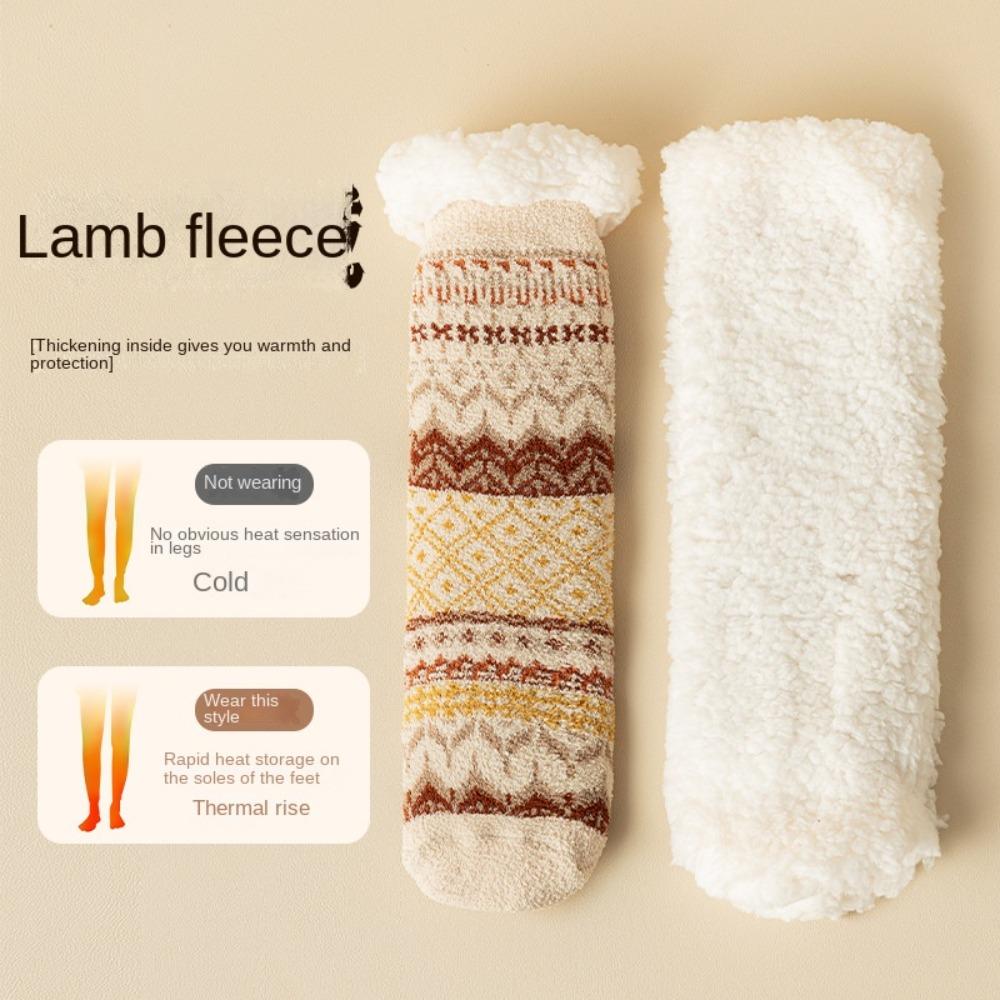 Thickened Thermal Socks Berber Fleece Slipper Socks New Floor Socks  Winter