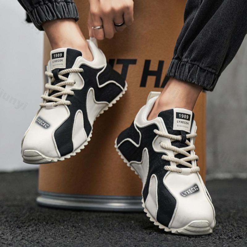 Fashion 2025 Autumn Fashion Trend Casual Low Top Thick Soled Shoes for Men's Comfortable Versatile Non Slip Niche Design Chunky sneakers