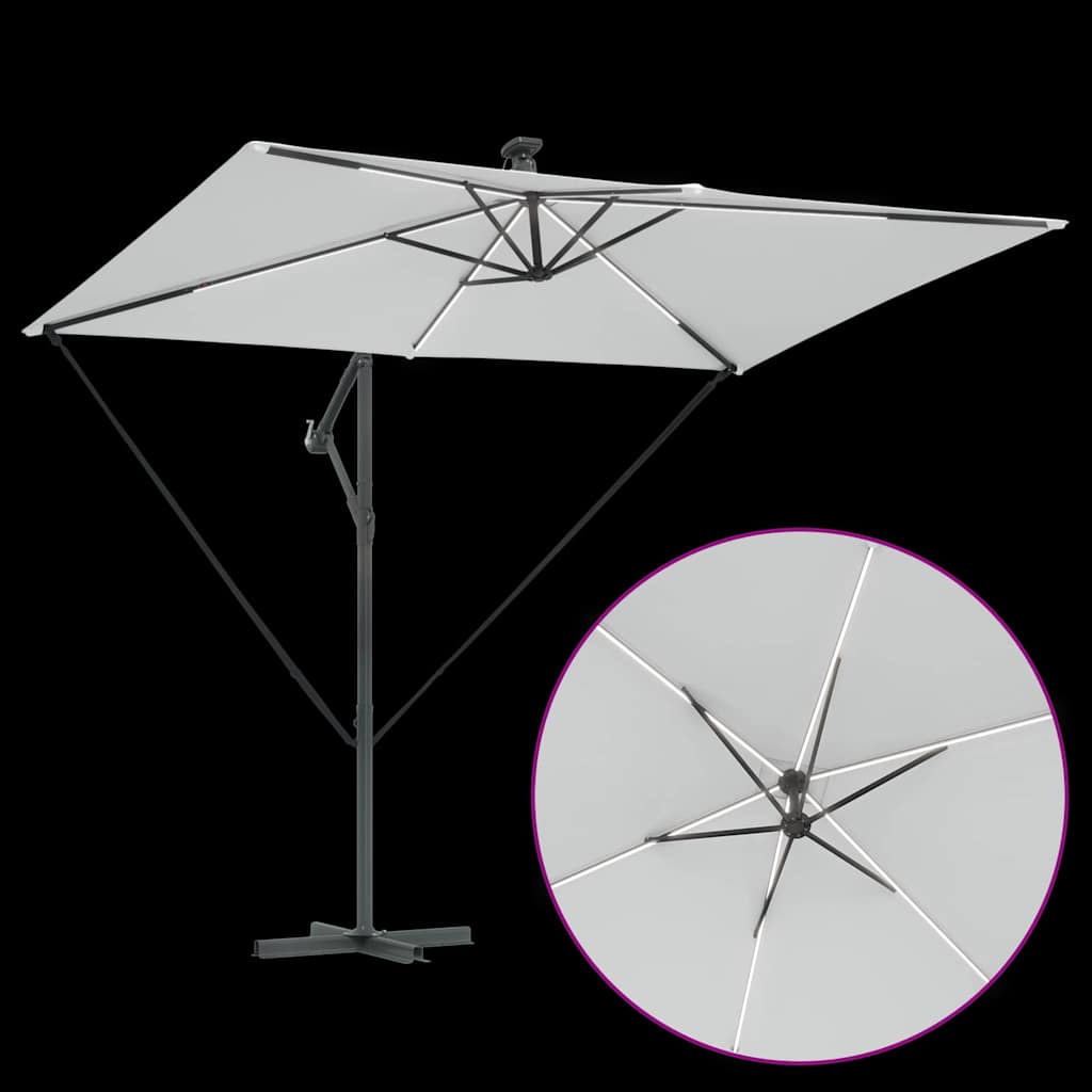 Sun Umbrella Sand 294 X 200 X 270 Cm Polyester and Aluminum