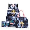 3Pcs/set Anime One Piece Anti-Theft Backpack Casual Daypack with Lunch Bag Pencil Case Back To School Daily Bookbag for Boy Girl Mochila Rucksack