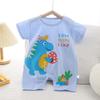 Summer Printed Newborn Baby Cotton Linen Bodysuits Boy and Girl Cartoon Romper Jumpsuit Soft Skin-friendly Thin Comfy Romper