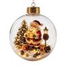 Acrylic Material Hanging Christmas Decoration with Light Santa Claus Pendant  Home Decor