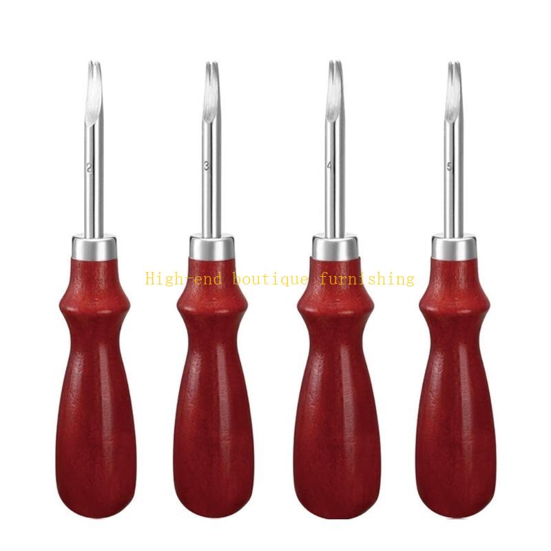 Leathercraft Skiving Beveler Leather Edging Trimmer Tool, Leather Stitching Groover Tool Leather Carving Cutting Tool