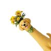 Handcrafted Quirky Dog Vase Whimsical Slim Puppy Sculpture Dog Flower Vase Decorative Vase for Desk Shelf