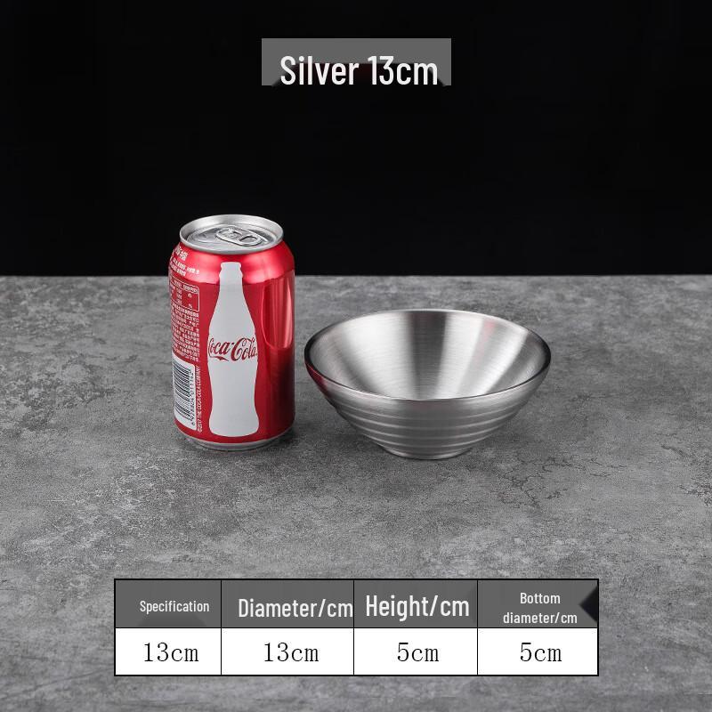Wuhe 304 Stainless Steel Double-Layer Insulated Serving Bowl