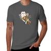 OWL WITH FLOWERS TShirt Classic Basic Casual TShirt
