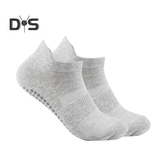 

1 пара носков унисекс для пола, противоскользящие, силиконовая подошва, средняя часть, без запаха, утолщенные, теплые, однотонные, высокая эластичность, впитывающие пот, не садятся, спортивные светло-серый