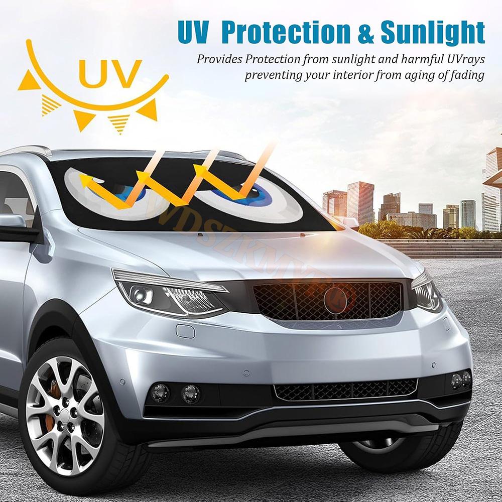 Devil's Eyes 70x150cm Cartoon Car SunShade Windscreen Front Window Visor Sun Visor Solar Protect Car Accessories