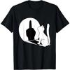 Sommer Mittelfinger Katze Statement Katze Lustiges Geschenk T-Shirt Regulär Kurzarm Oberteile Rundhals Herren Baumwoll-T-Shirt Baumwollhemden