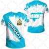 Honduras Vlajka Grafika Unisex Trička Letní Ležérní Streetwear Pánská Móda Dres Chlapec Nadrozměrná Trička Krátký Rukáv Sportovní Oblečení