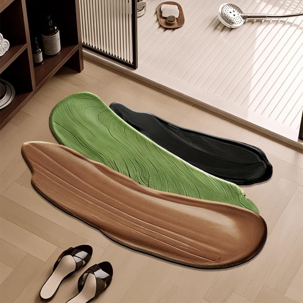 Non-slip Painting Pigments Bath Mat Diatom Mud Kitchen Mat Home Decor Bathroom Carpet  Entryway