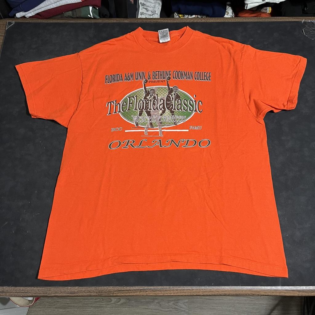 Vintage Florida Classic Shirt Mens XL Orange Orlando FAMU Rattlers BCC HBCU Unisex T-Shirt
