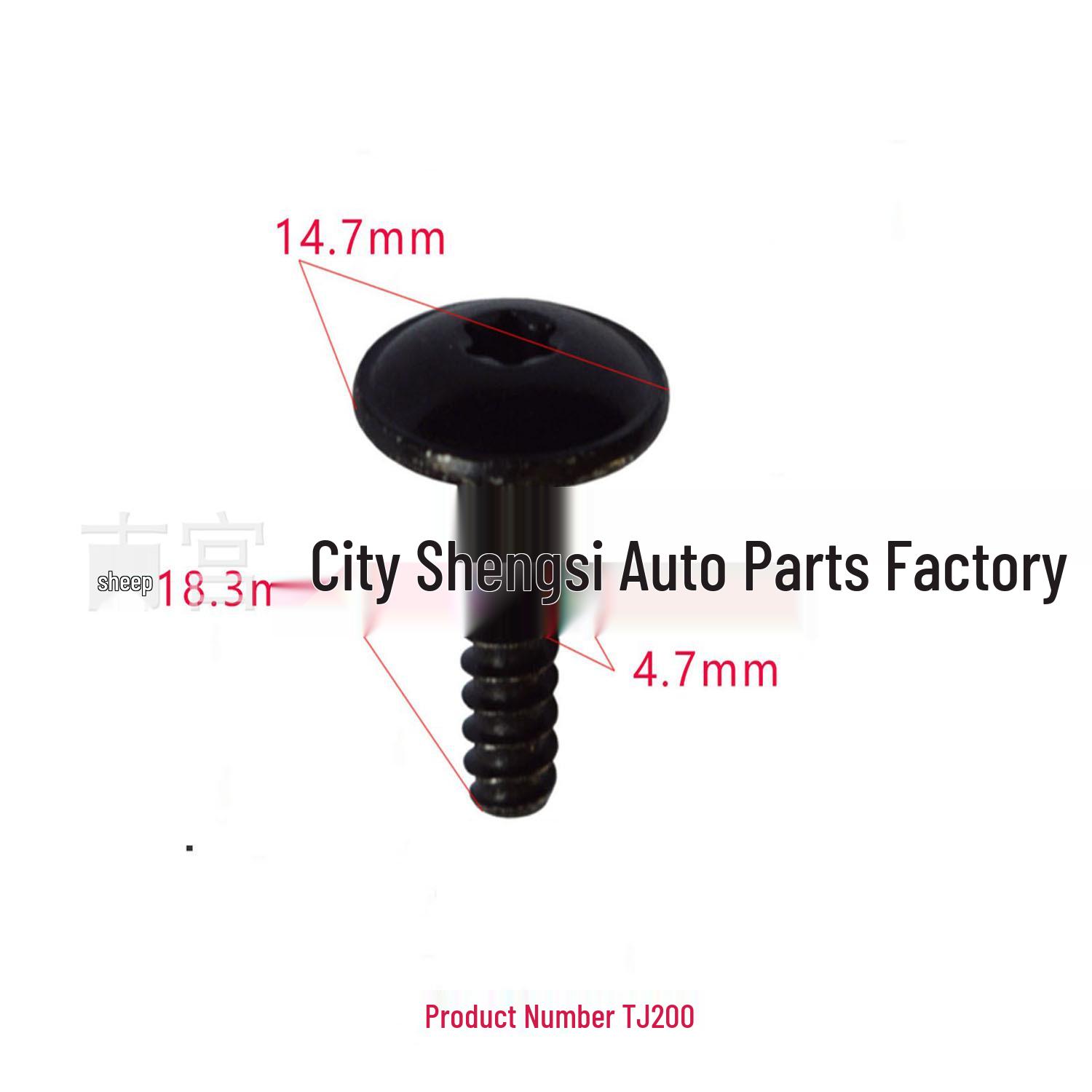 

Car Metal Clip Trim Panel Hex Socket Washer Screws 10000
