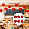 4/6PCS Dia.10cm/17.5cm Apple Garland Art Paper Red Apple Festoon  Wedding Festival