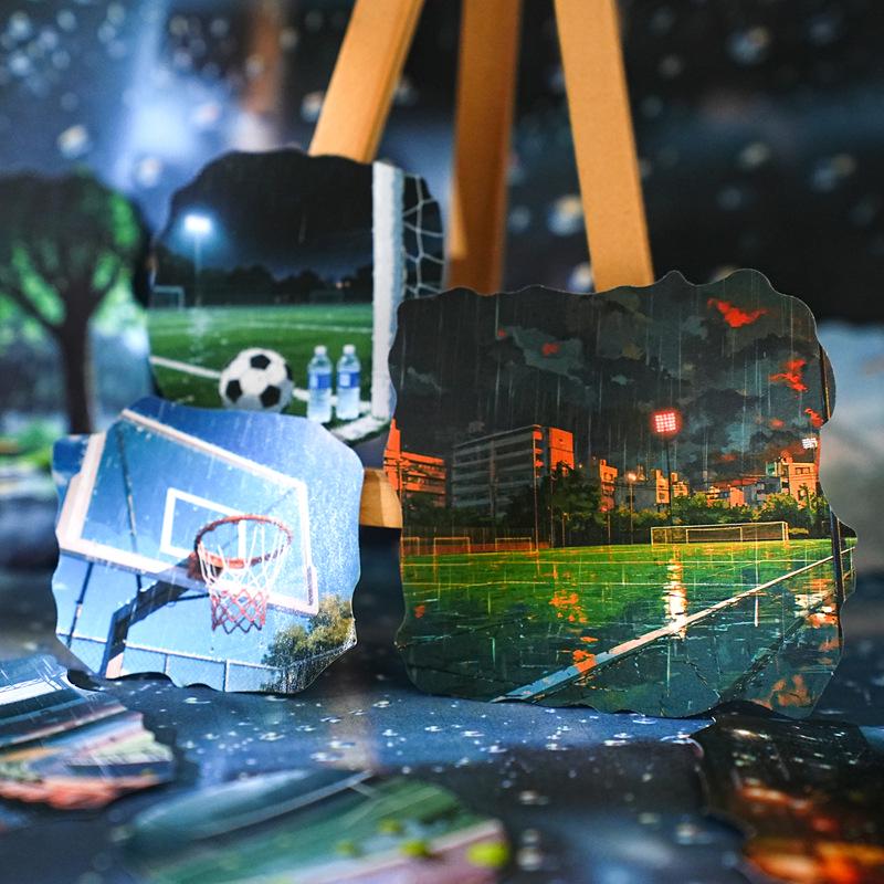 Yi Niao Dreamy Rain Love Serie Flugzeugbox Aufkleber für Kunst- und DIY-Tagebücher