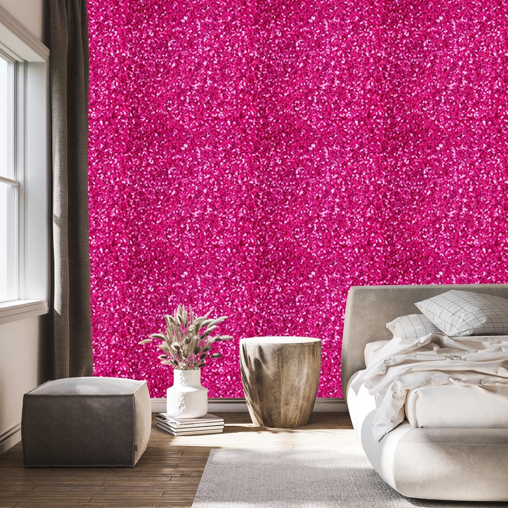 Purple and powder pink glitter wallpaper for living room and bedroom 50x1000